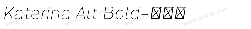Katerina Alt Bold字体转换
